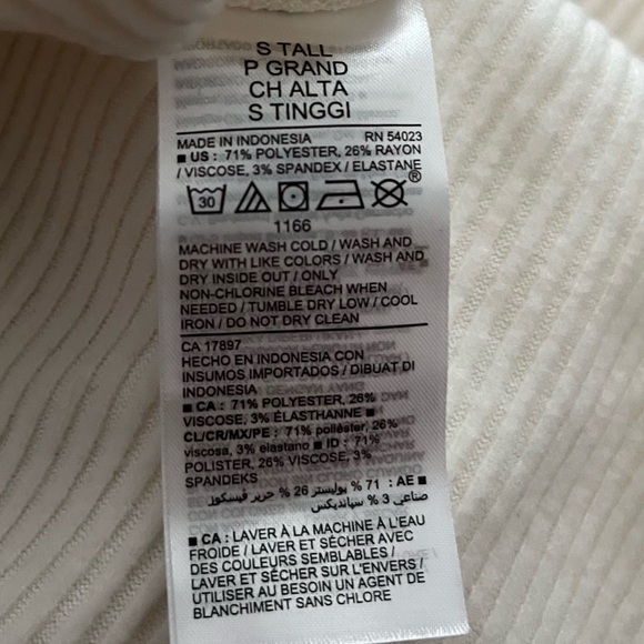 Sz S Oversized Tunic Hoodie (Rib-knit) - Picture 8 of 8